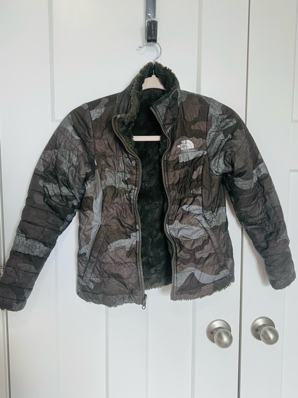 The North Face Camo Quilted Jacket - green